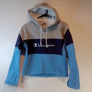 Vintage Champion Reverse Weave Hoodie Pullover Sweatshirt Women's Sz S EUC NICE!